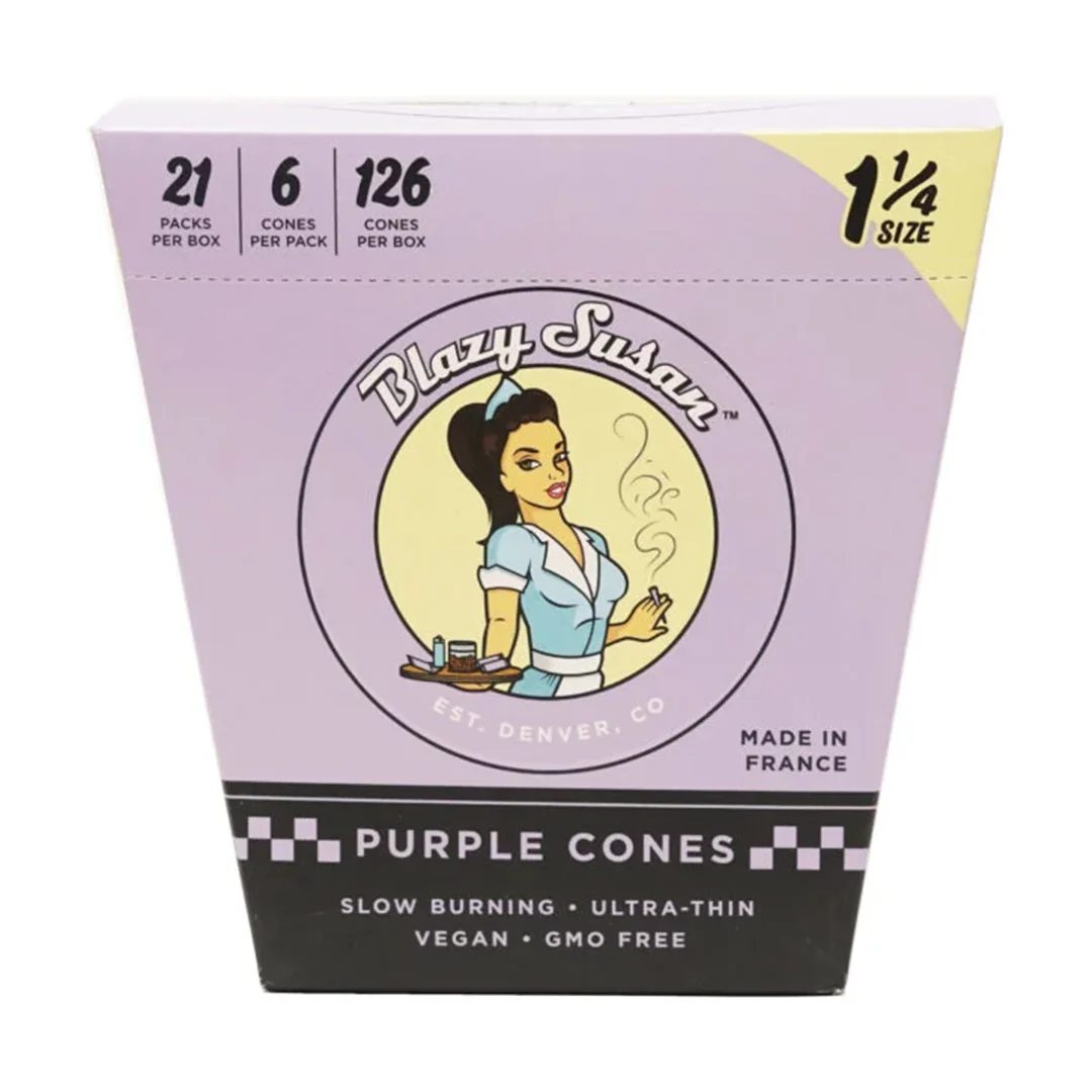 Blazy Susan Purple Paper Cones - Image 4